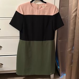 Ted Baker Color Block Short Sleeve Dress
